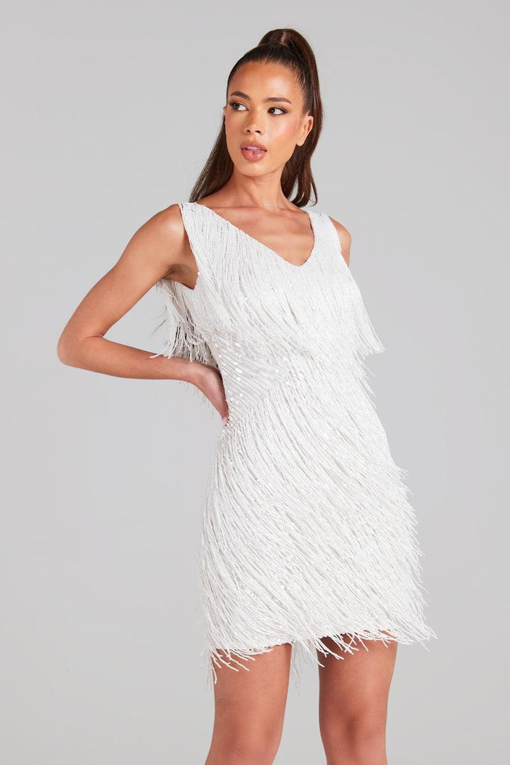 EUPHORIA SHIMMER FRINGE DRESS