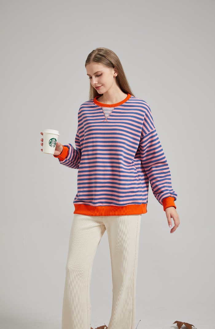 Cozy Stripes Oversized Sweater