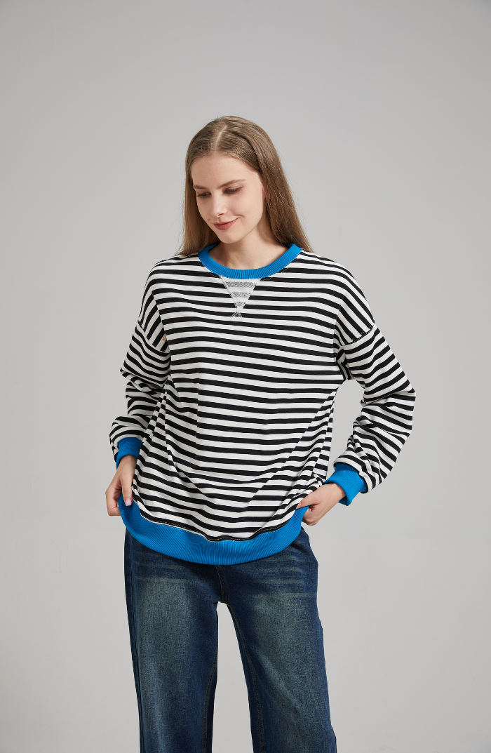 Cozy Stripes Oversized Sweater